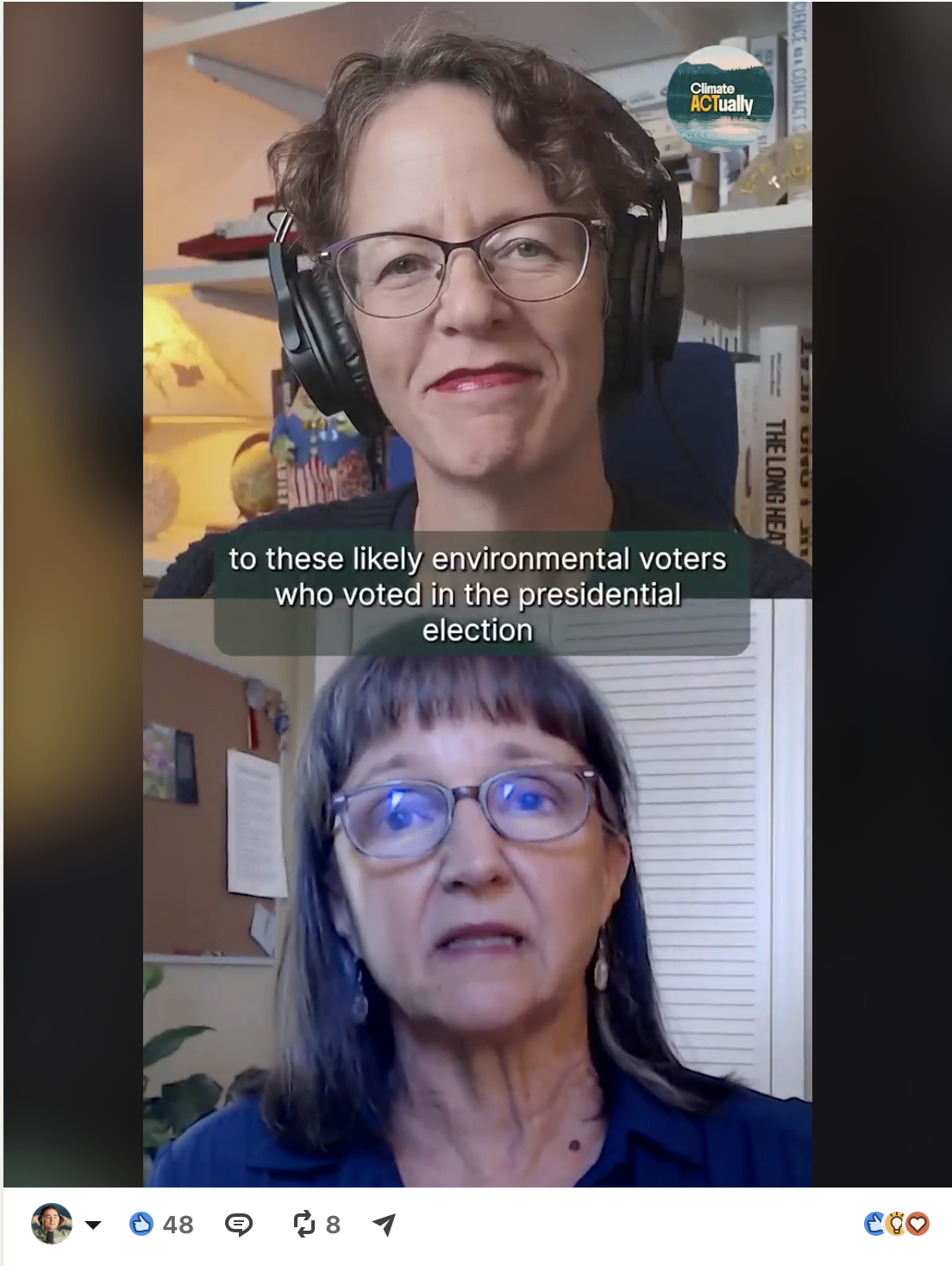 Climate ACTually reel: environmental voters